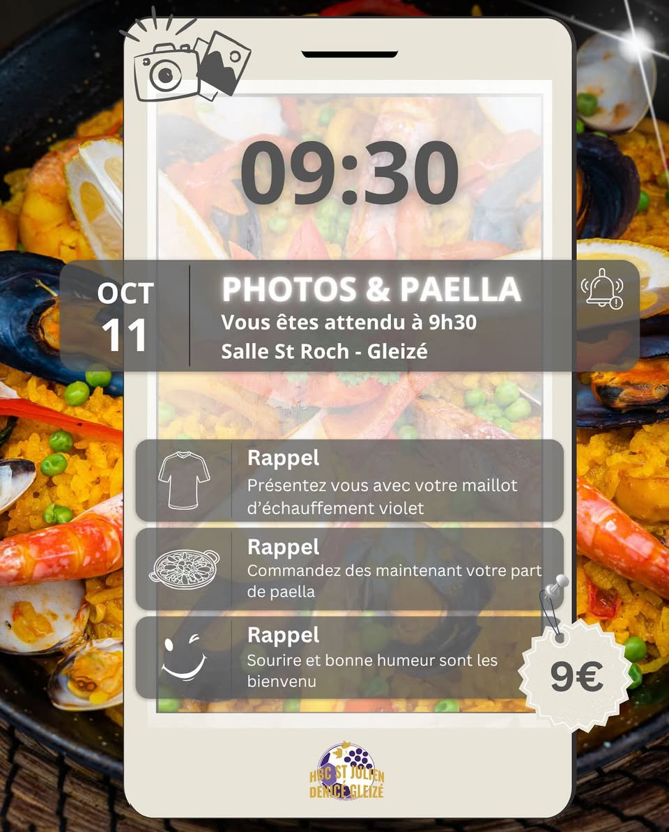 Paella &  Photos du Club