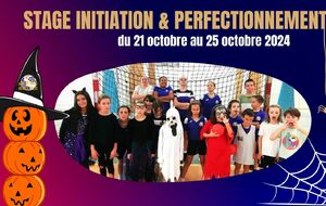 Stage initiation & perfectionnement - vacances de Toussaint 2024