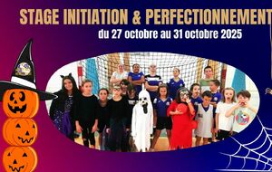 Stage initiation &amp; perfectionnement - vacances de Toussaint 2025
