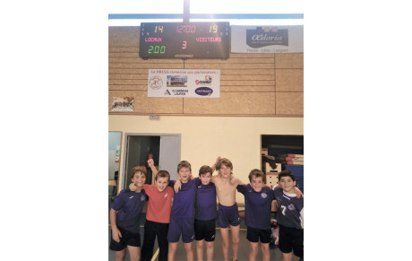 Encouragements aux moins de 11 garçons